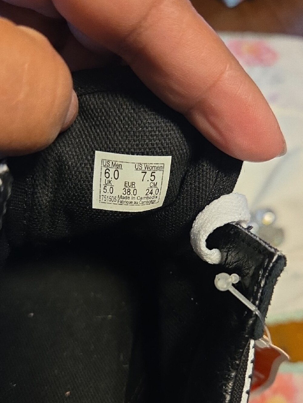 Vans Black & White Paisley Old Skool Sneakers - Picture 7 of 7